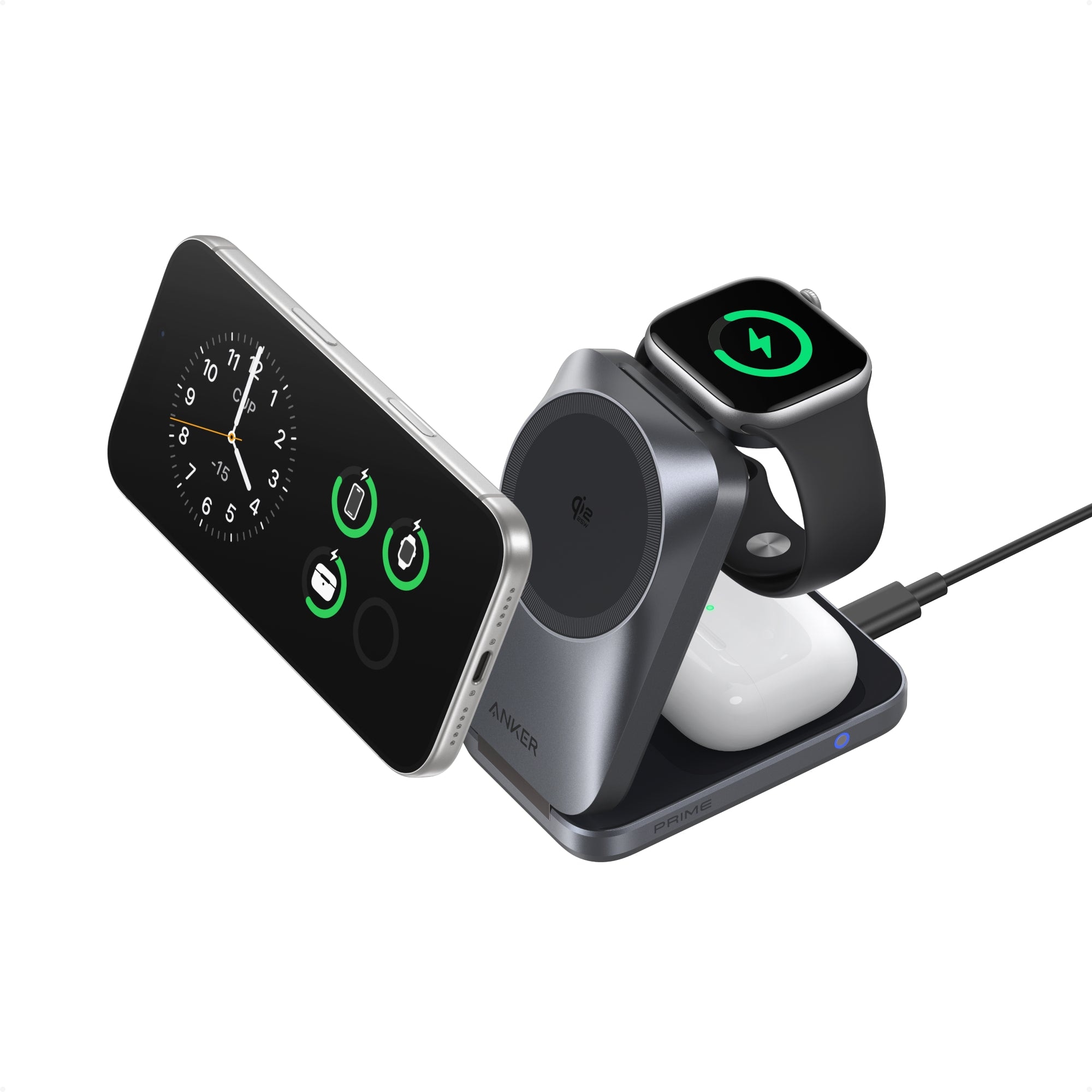 Anker's foldable Prime station pushes Qi2 to 25W