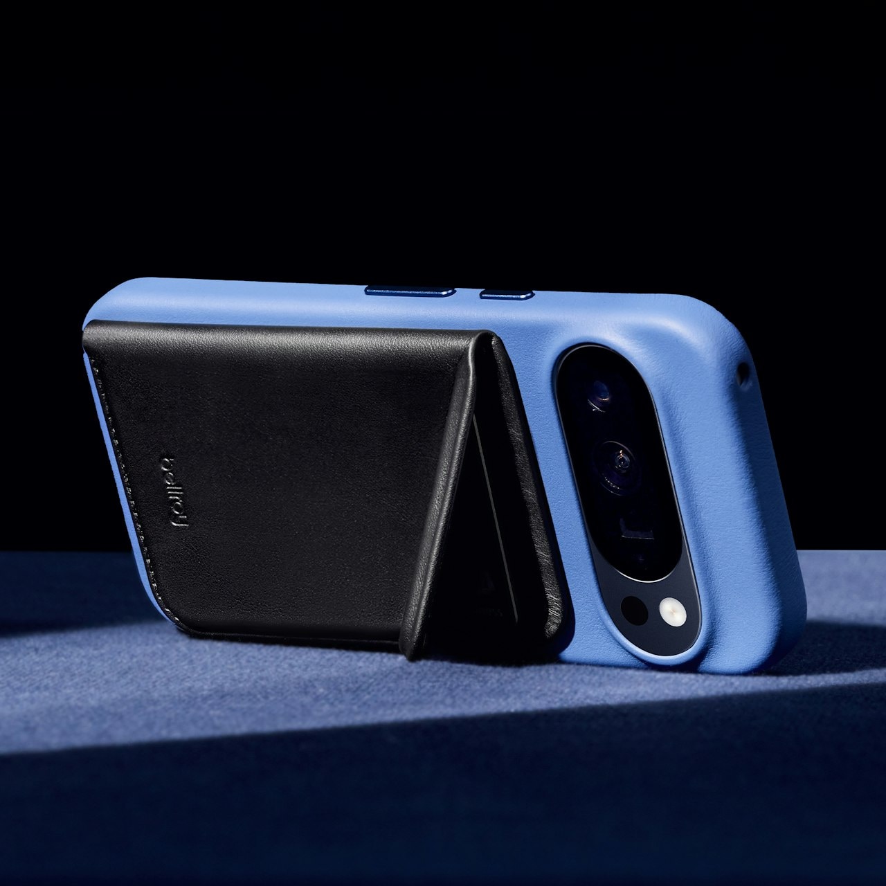 Bellroy's Mag Wallet hides a stand in its trapdoor