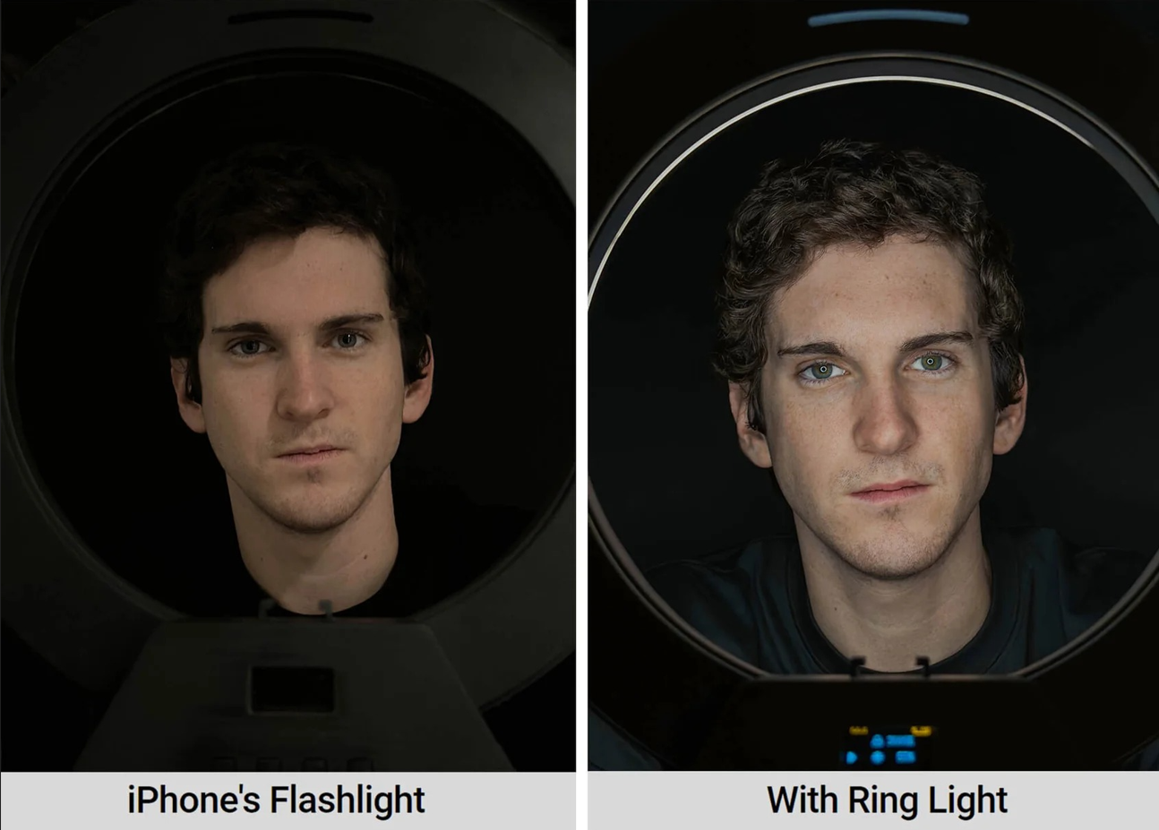 SANDMARC's wireless ring light runs four hours on a charge