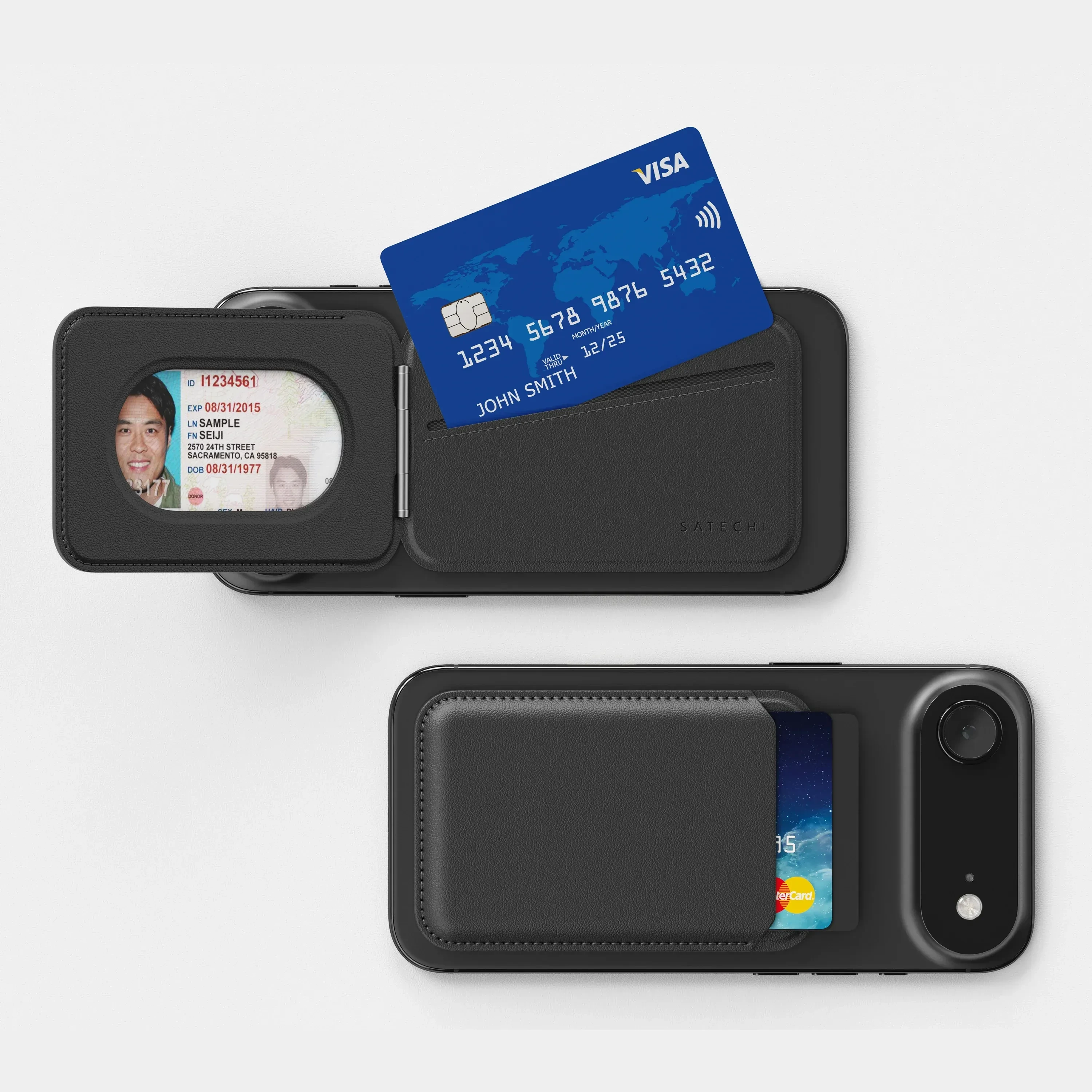 Satechi builds a kickstand into its four-card wallet
