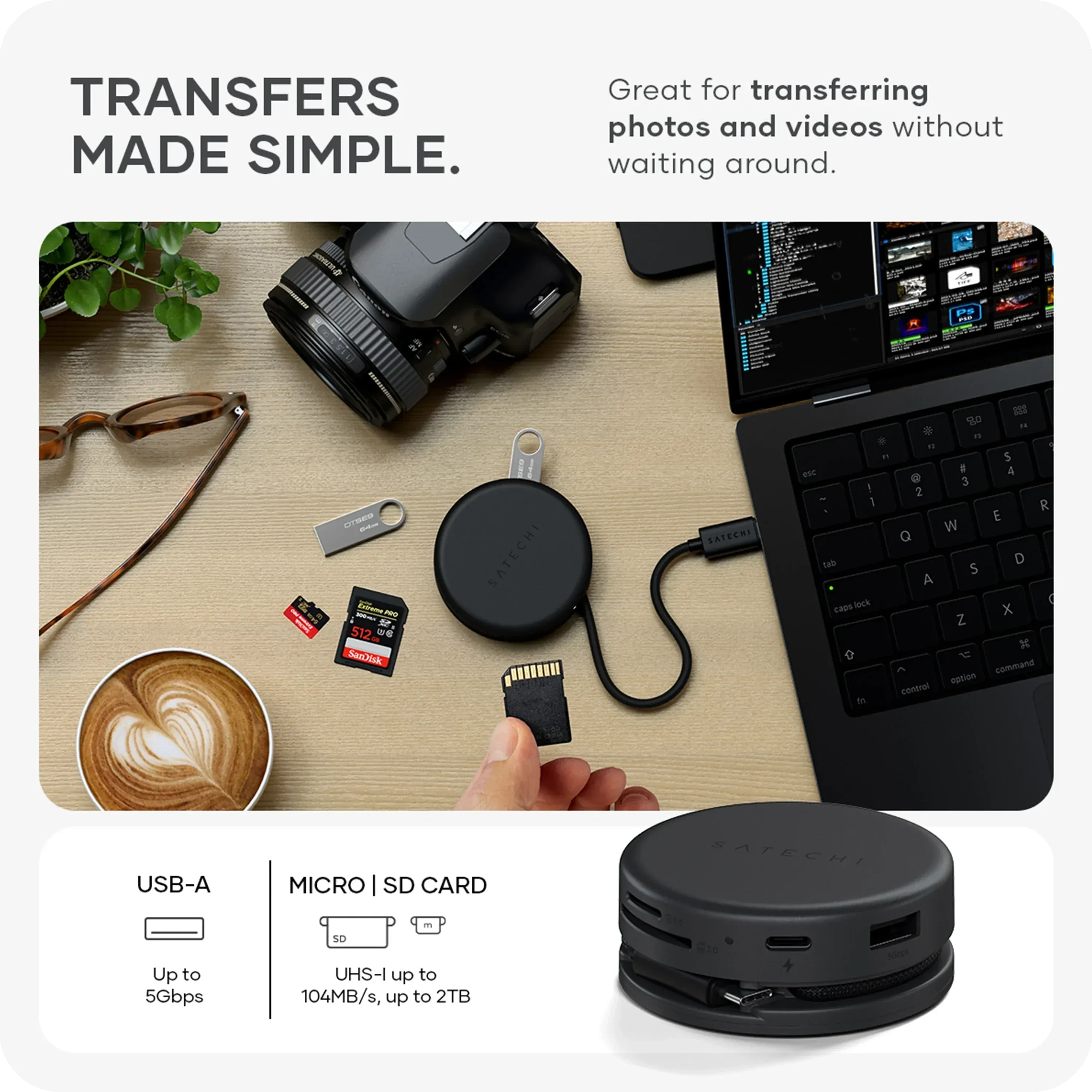 Satechi's OntheGo hub sticks seven ports to your iPhone