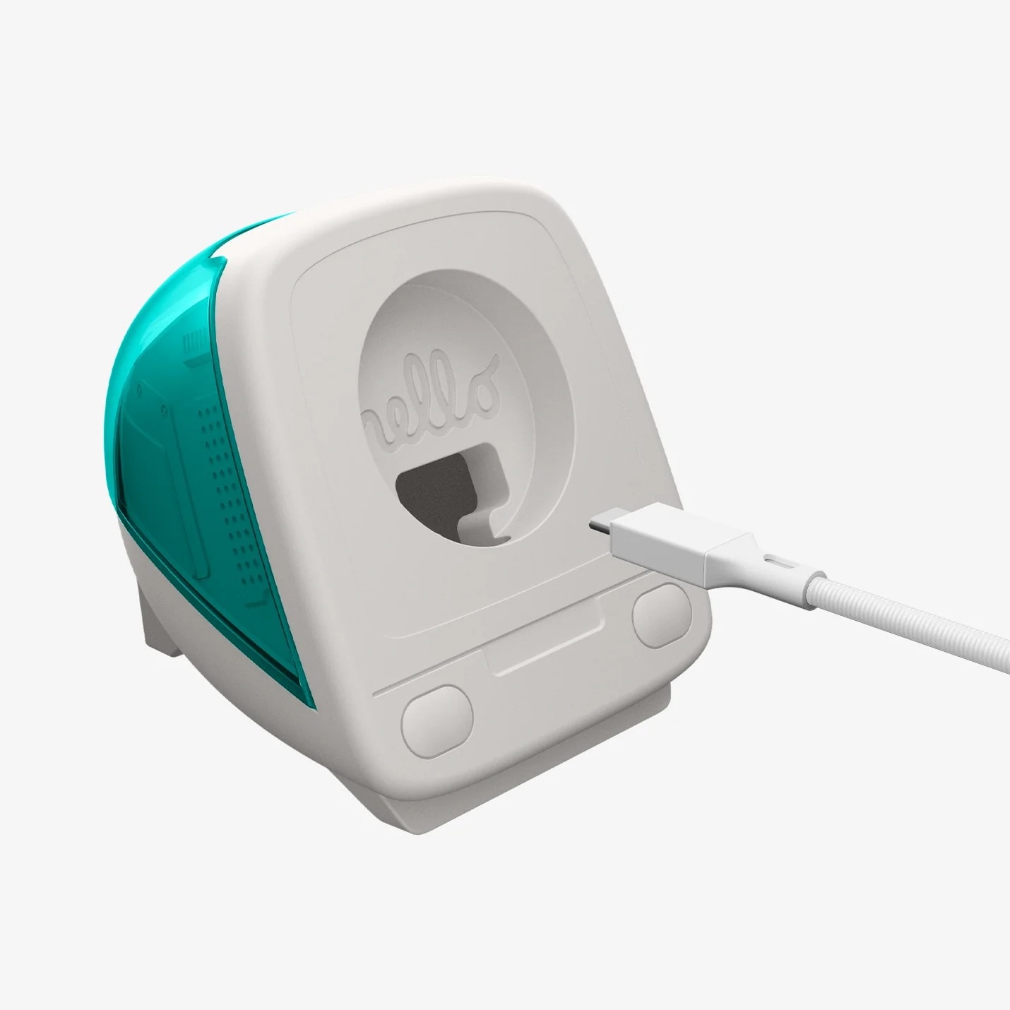 The iMac G3 returns as Spigen's Apple Watch charger stand
