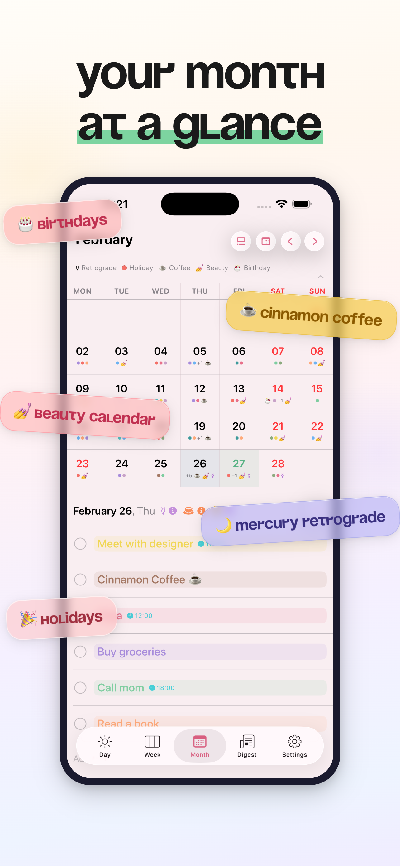 Eva - Calendar & Daily Planner iPhone screenshot 5