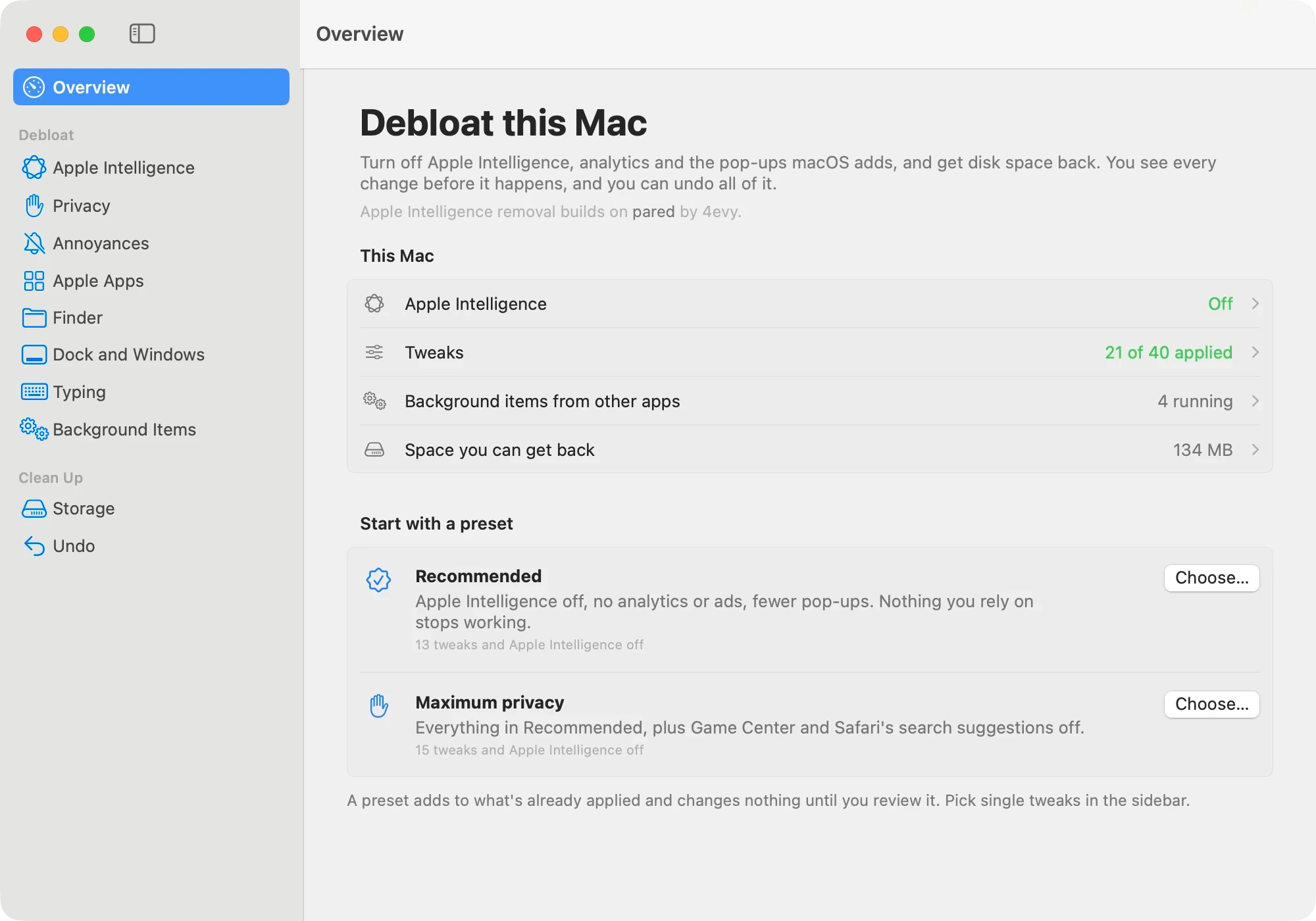 The RemoveMacAI app