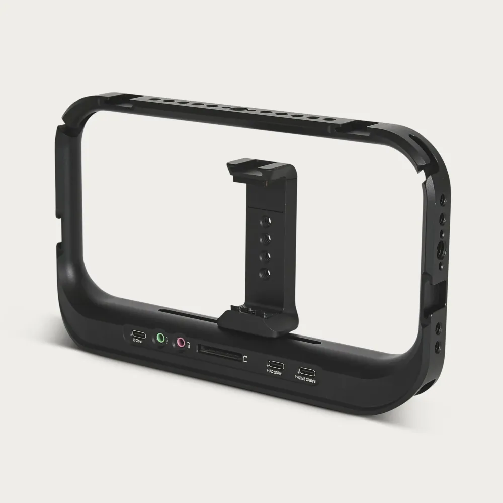 Moment SuperCage wires an iPhone film rig through one port