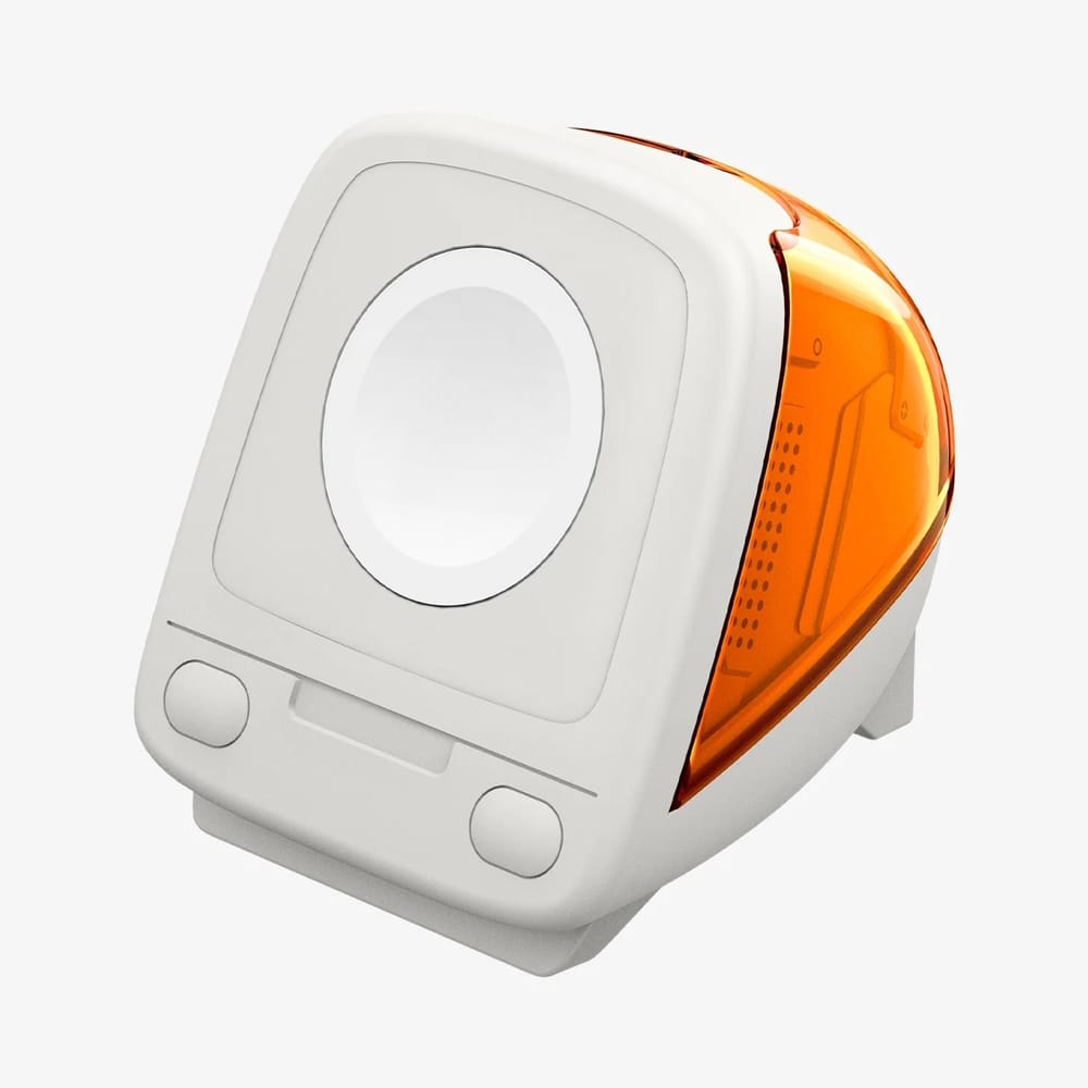 The iMac G3 returns as Spigen's Apple Watch charger stand