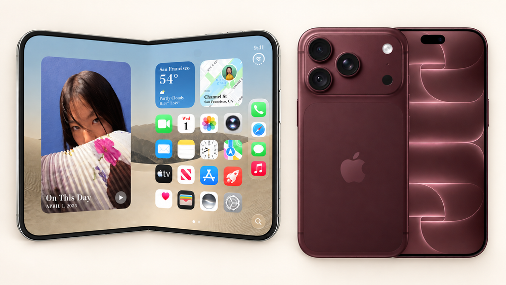 iPhone Duo trades the 8x telephoto for a 7.6-inch screen