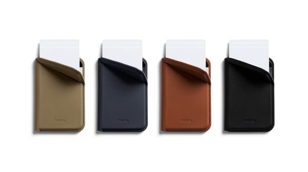 Bellroy's Mag Wallet hides a stand in its trapdoor