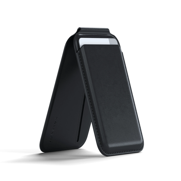 Satechi builds a kickstand into its four-card wallet