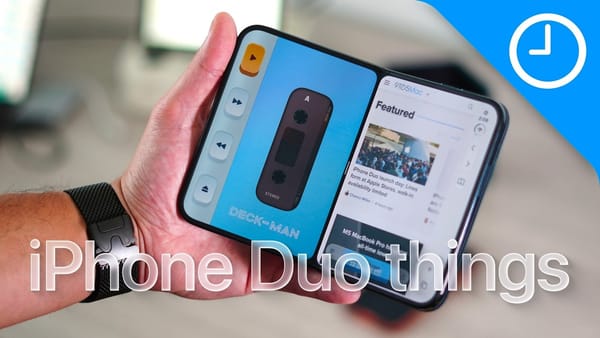iPhone Duo types better closed and multitasks better open