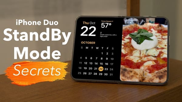 iPhone Duo StandBy works without a charger in two positions